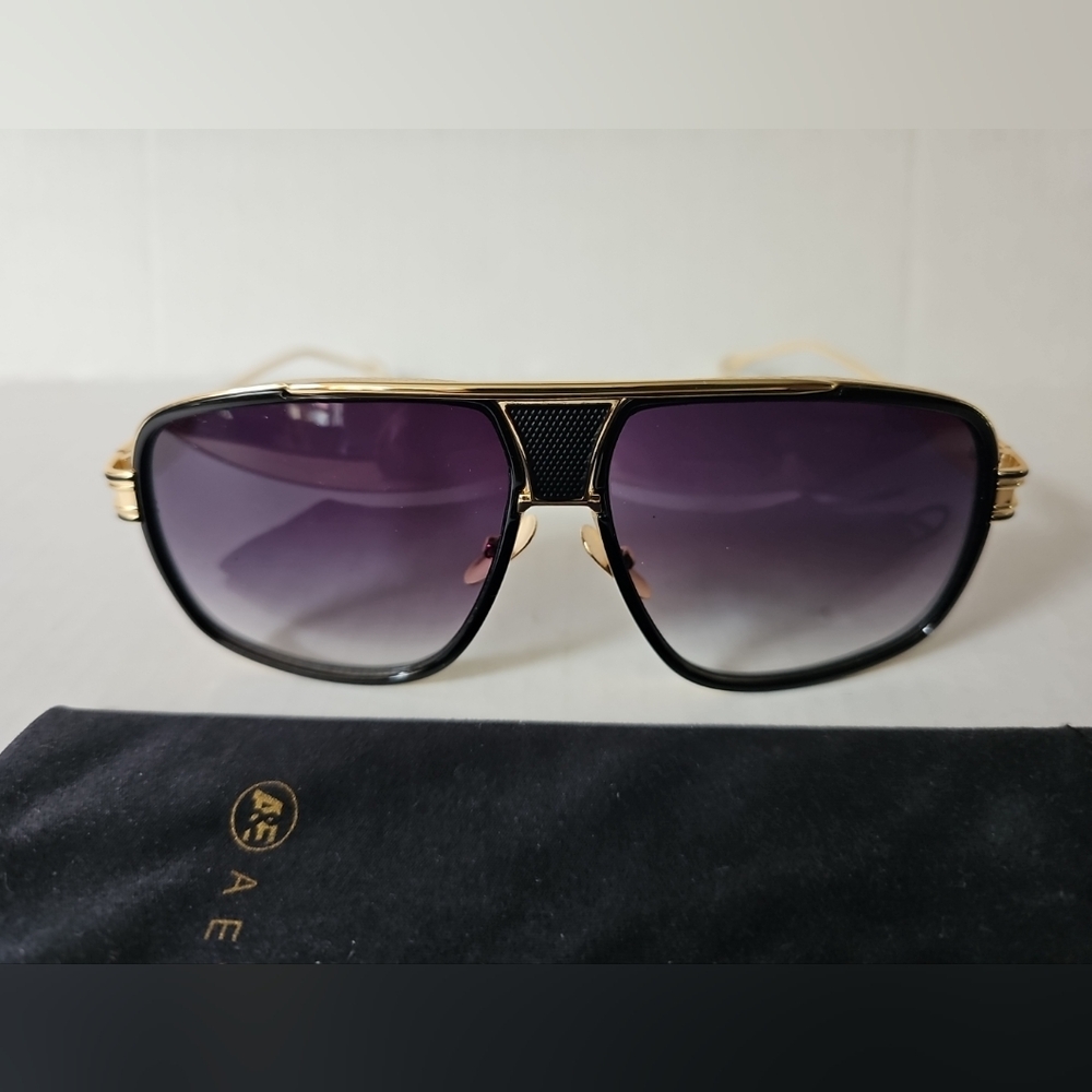 AEVOGUE Sunglasses For Men Goggle Alloy Big Frame Metal Punk Style Shield Casual